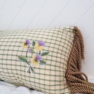 MADISON Landing Oblong Fringed Decorative Pillow